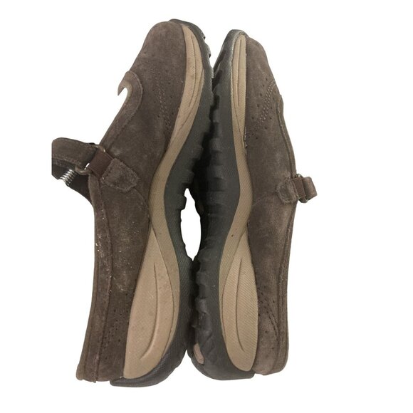 LL Bean Women's Size 9.5M Brown Suede  Adjustable Strap Mary Jane Shoes - Picture 6 of 8